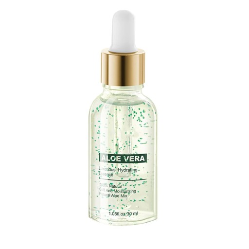Essência hidratante de Aloe Vera Redução de vermelhidão Borbulhas Regeneração da pele Hidratação profunda Reparação da pele Frasco compacto 30 ml