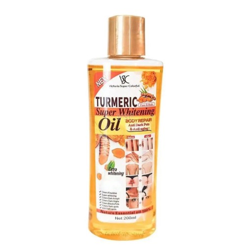 Essential Turmeric Massage Oil 200ml Moisturising Oil for Body and Face Aromatherapy Soothing Skin Care Smoothing Regenerative