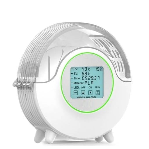 Essiccatore per filamenti 26,5 x 27,4 x 11,8 cm S2 box essiccante con display LCD Regolazione della temperatura e protezione del materiale