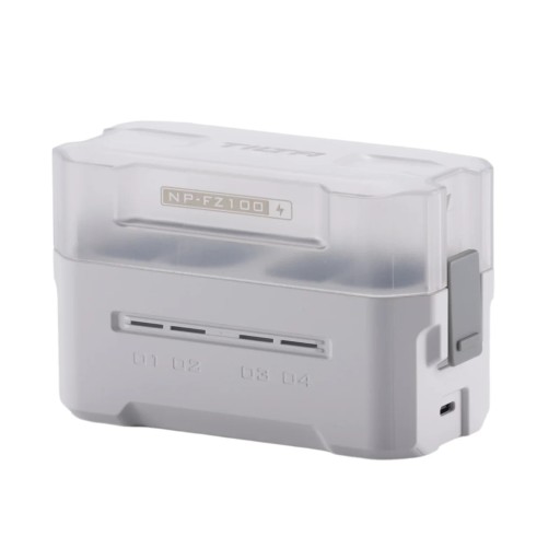 Estación de carga portátil para baterías LUMIX LP-E6P blanca USB carga rápida indicador LED accesorio práctico de viaje para cámara