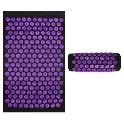 Esterilla de acupresión con almohada 68x42 cm Aplicador Kuznetsov Agujas de masaje Sensi Relajación durante el yoga Pilates Fitness Masaje