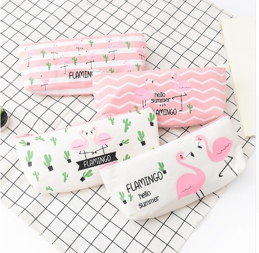 Estojo para material de escrita - Flamingos J3394