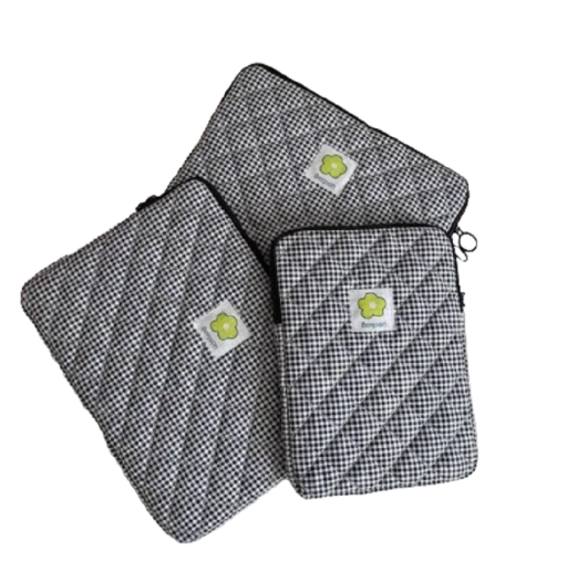 Estojo xadrez para MacBook e iPad de 14 polegadas, 35 x 26 cm