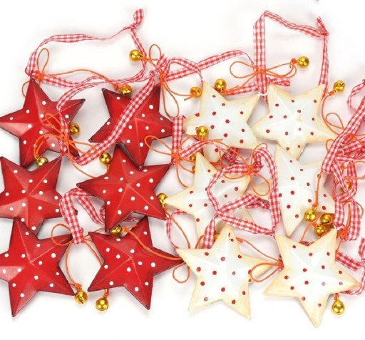 Estrelas decorativas 12 unid