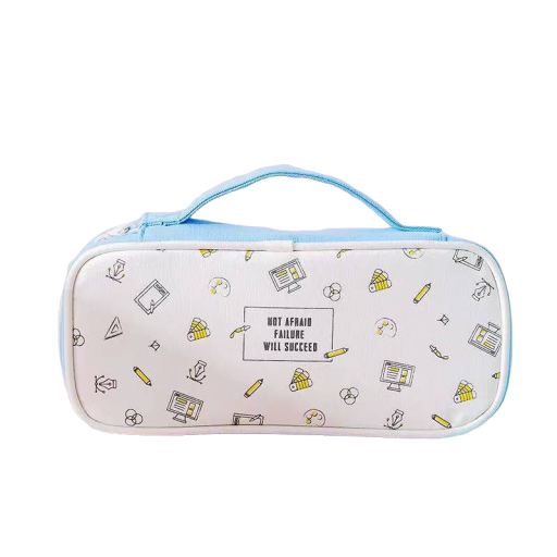 Estuche para lápices para útiles de escritura.