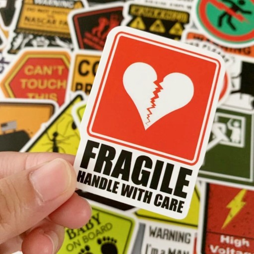 Etichette di avviso 10/30/50 pz