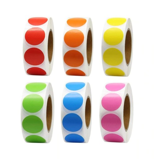 Étiquettes autocollantes rondes 500 pcs