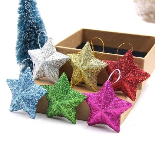 Étoile décorative 6 pcs