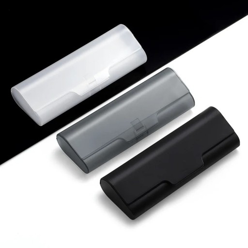 Étui à lunettes en plastique 14,7 x 5,4 x 3,1 cm Boîte de rangement durable pour lunettes de lecture et lunettes de soleil Conception compacte