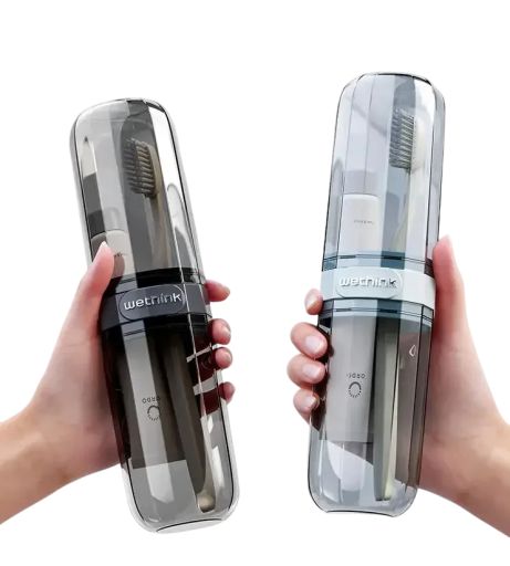 Étui de voyage transparent teinté pour brosse à dents étui hygiénique portable