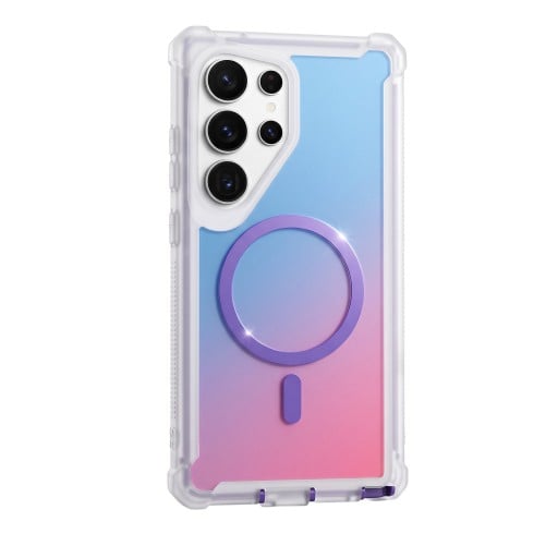 Etui dla Samsung Galaxy S26 Ultra S zmieniające kolor Wsparcie dla ładowania magnetycznego Materiał PC i TPU Wzmocnione rogi