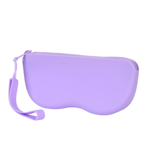 Étui en silicone souple pour lunettes 17x8x3 cm Pochette cosmétique étanche Étui à monnaie Sac anti-poussière pour femmes et filles