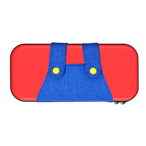 Étui pour Nintendo Switch 2 Pour la console et les accessoires 30 x 15 x 6 cm Cuir PU et tissu Rouge-bleu Coque rigide Sac de voyage