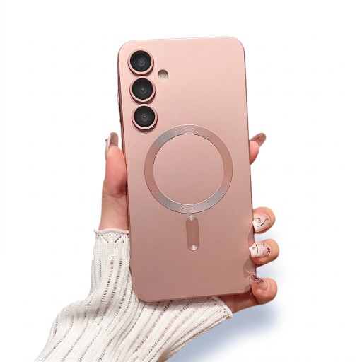 Étui pour Samsung Galaxy S24 Coque magnétique avec anneau Cadres surélevés pour l'appareil photo En TPU (polyuréthane thermoplastique) Étui de téléphone