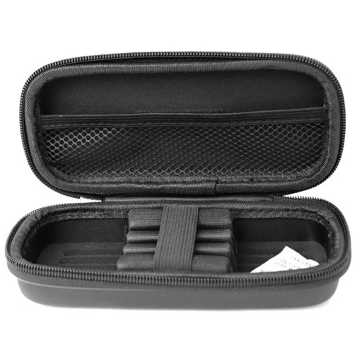 EVA darts organizátor fekete utazótáska 18,5x8,2x5,5 cm hegytartó üres táska tároló darts otthoni és kültéri használatra