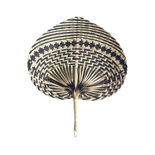 Éventail en bambou fait main 30 x 38 cm 100% bambou naturel Résistant et durable Sans produits chimiques nocifs Pour se rafraîchir et comme décoration