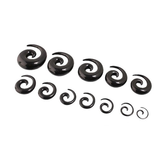 Expander spiral acrilic negru