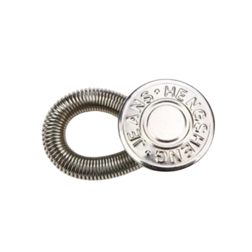 Extensor de Cintura com Botão para Jeans 35 x 17 mm Extensor Elástico com Molas Extensor Ajustável para Calças e Jeans
