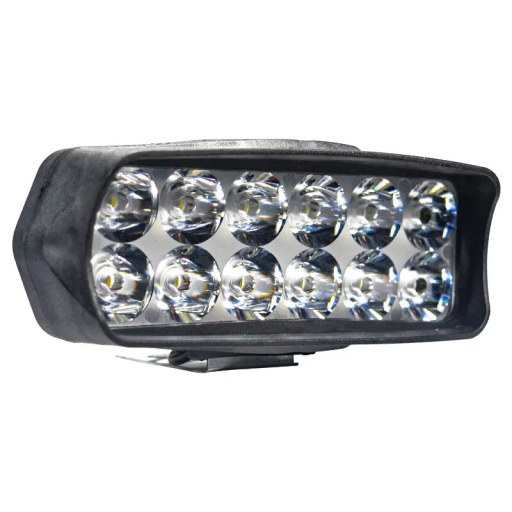 External Motorcycle Headlight 18W 12 LED 12 x 5.5 x 5 cm ABS Plastic 12V 1800 lm Auxiliary Light for Motorcycle Scooter Off-Road LED Lighting