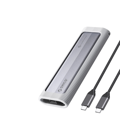 Externí pevný disk USB-C Rychlost 6 Gb/s i 10 Gb/s Kapacita 8 TB Pro SATA i NVMe M.2 SSD B & M Key i M-Key Stříbrný Přenosné úložiště k PC