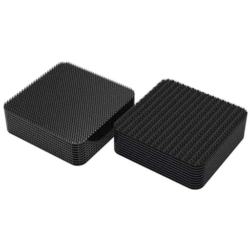 Extra forte nastro adesivo Velcro quadrato 50x50 mm Fissaggio doppio per tappeti Adesivo Set di 10 coppie di quadrati adesivi