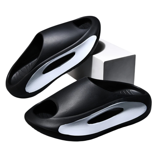 Extra puha papucs vastag talppal Papucs merész színű elemmel Ergonomikus forma Oldalt nyílások Modern házi cipő