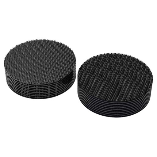 Extra Strong Self-Adhesive Tape Double-Sided Velcro Carpet Fixing Sticker 50 mm Set of 30 Pairs of Round Adhesive Tapes