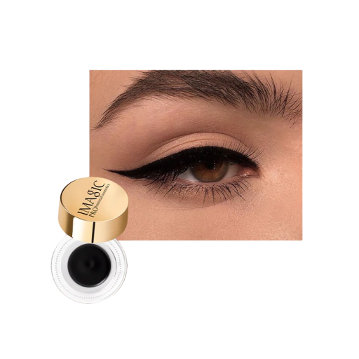 Eyeliner rezistent la apă cu o perie