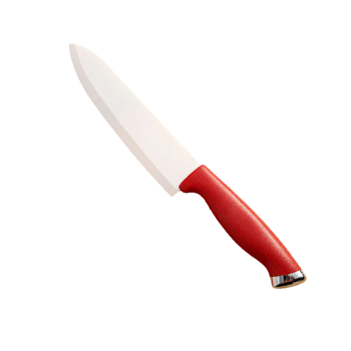 Faca de cozinha cerâmica de chef com lâmina branca 15,2 cm Faca de cerâmica Faca de cozinha vermelha verde para cortar alimentos Acessórios de cozinha