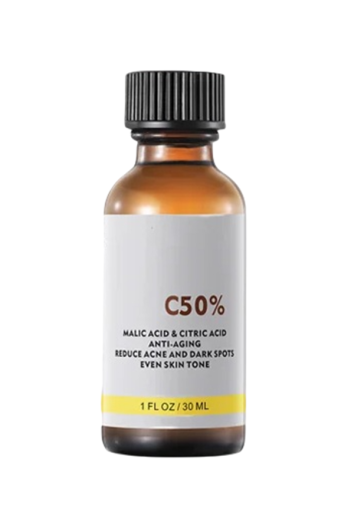 Facial Serum Chemical Peel 50% Apple and Citric Acid Unifies Skin Tone Reduces Pigmentation Anti-Aging 30 ml