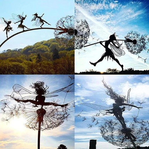 Fairy Statue with Dandelion