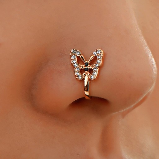 Fake Butterfly Nose Piercing N917