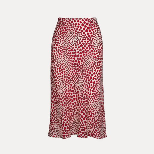 Falda de mujer con estampado de corazones