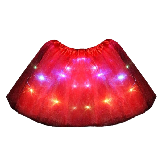 Falda de tul luminosa para niñas