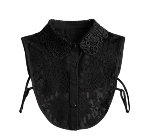 Falešný golier pre ženy krajkový Elegantný odnímateľný golier Dekoratívny golier k svetru šatám Štýlový módny doplnok
