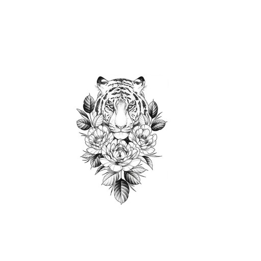 Falsk blomma tatuering