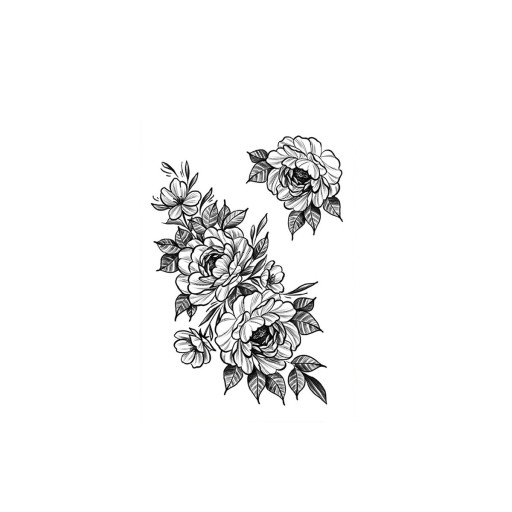 Falsk blomstertatovering