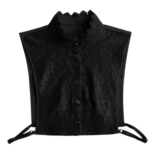 Falsk krage för kvinnor Ståkrage med spets Elegant avtagbar krage Dekorativ krage för tröja Blus Klänning Mode