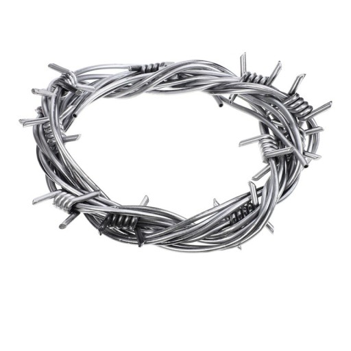 Falso alambre de púa decorativo de 2,5 m, accesorio decorativo imitación de alambre de púa para Halloween, fiestas temáticas y decoraciones espeluznantes