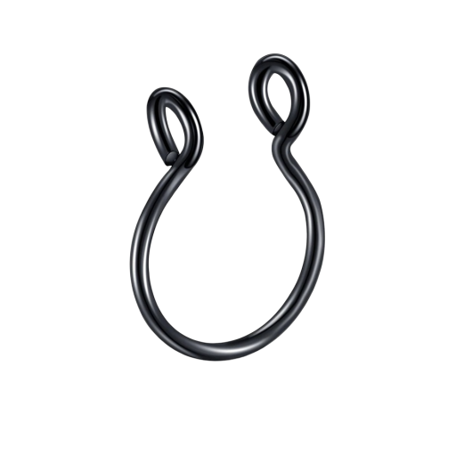 Falso piercing per il naso anello