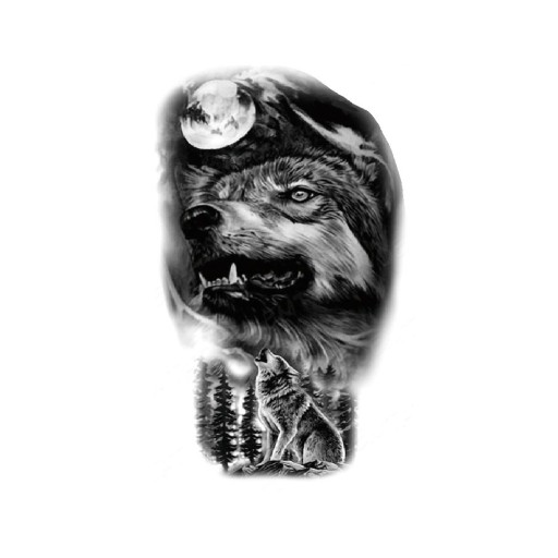 Falso tatuaggio lupo