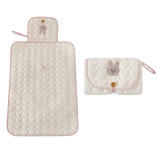 Faltbare Wickelauflage 70x54 cm Wasserdichte Matratze für Babys Kaninchen Ersatzbezug 25x20 cm Reisematte für Kleinkinder