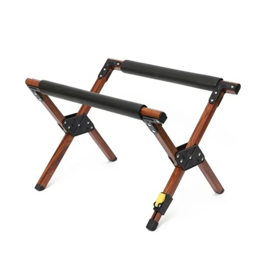 Faltbarer Campingständer mit rutschfestem Rahmen 50×37,5×35 cm Tragfähigkeit 50 kg verstellbare Länge aus Holz für den Außenbereich