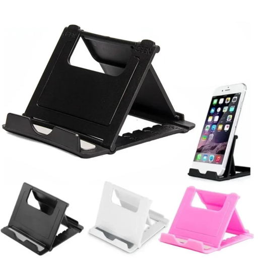 Faltbarer Handyhalter für den Schreibtisch, 8,2 x 7 cm, verstellbarer Winkel, Telefonhalterung, kompakter Schreibtischständer, für Zuhause und das Büro