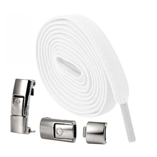 Fără cravată șireturi cu blocare 100 cm șireturi sport elastice cu cataramă metalică pantofi alergare pantofi fitness pantofi copii