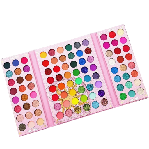 Farb-Lidschatten-Palette, 96 Farben, professionelle Palette mit schimmernden und matten Schatten, hohe Pigmentierung