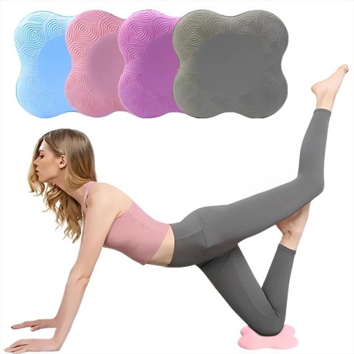 Farbenfrohes Yoga-Kniepad 20x20 cm mit Anti-Rutsch-Schutz und weicher Polsterung für Training und Rehabilitation