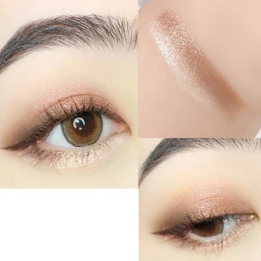 Fard à paupières crémeux bicolore scintillant Fard à paupières en stick Étanche