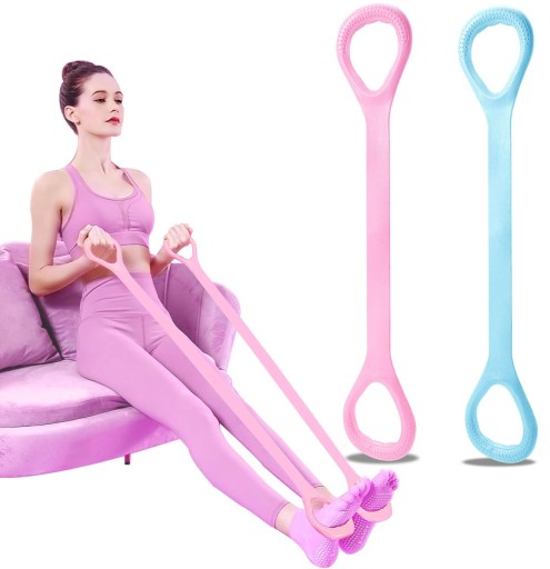 Farebná odporová posilňovacia páska na ramená chrbát ramená Elastická pomôcka pre jogu pilates rehabilitáciu a domáce cvičenie