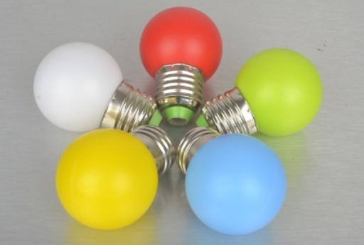 Farebné LED žiarovky E27 1/3/5 W J769